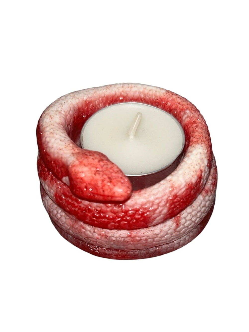 Pink Snake Tealight Candle Holder - Decorative Party Accent